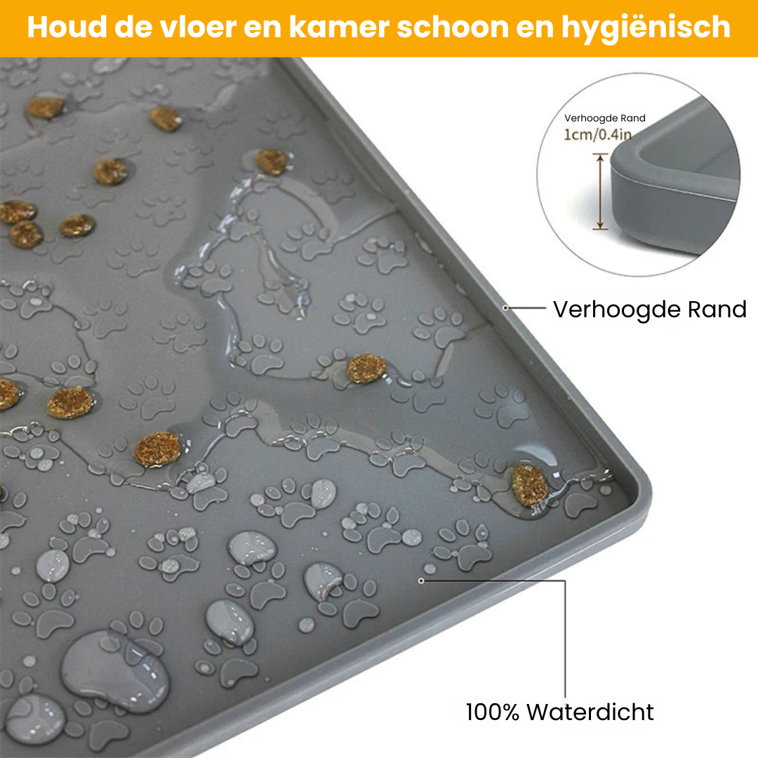 CleanPaw Mat | Siliconen placemat waterdicht antislip