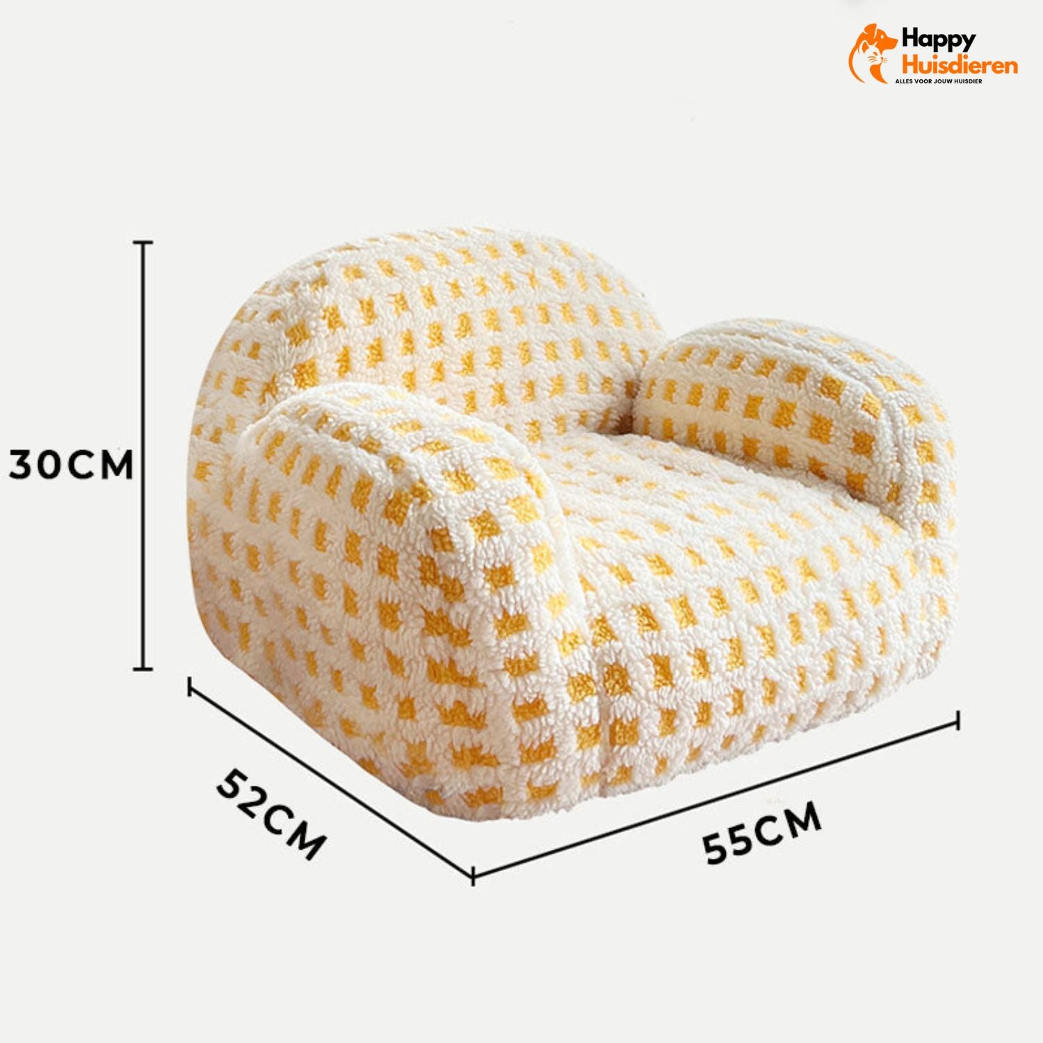 Pluizige Pootjes Rustplek | Luxe Huisdieren Sofa in Zachte Lamsvel