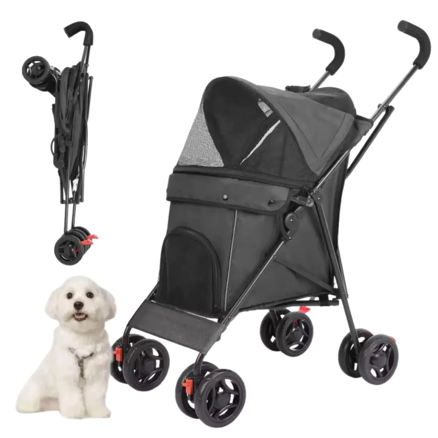 CozyMove Pet | Ruime opvouwbare kinderwagen voor comfortabele ritten