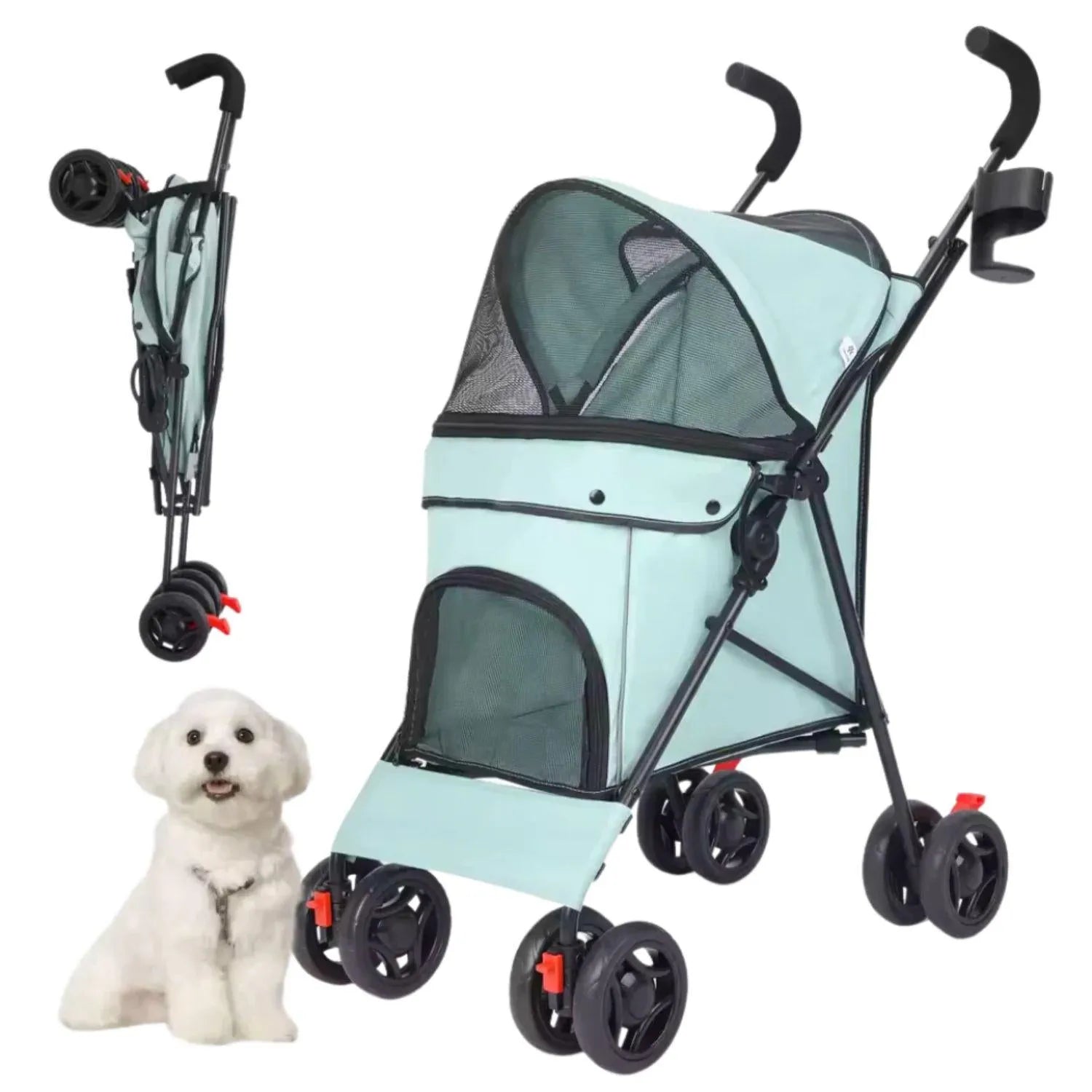CozyMove Pet | Ruime opvouwbare kinderwagen voor comfortabele ritten