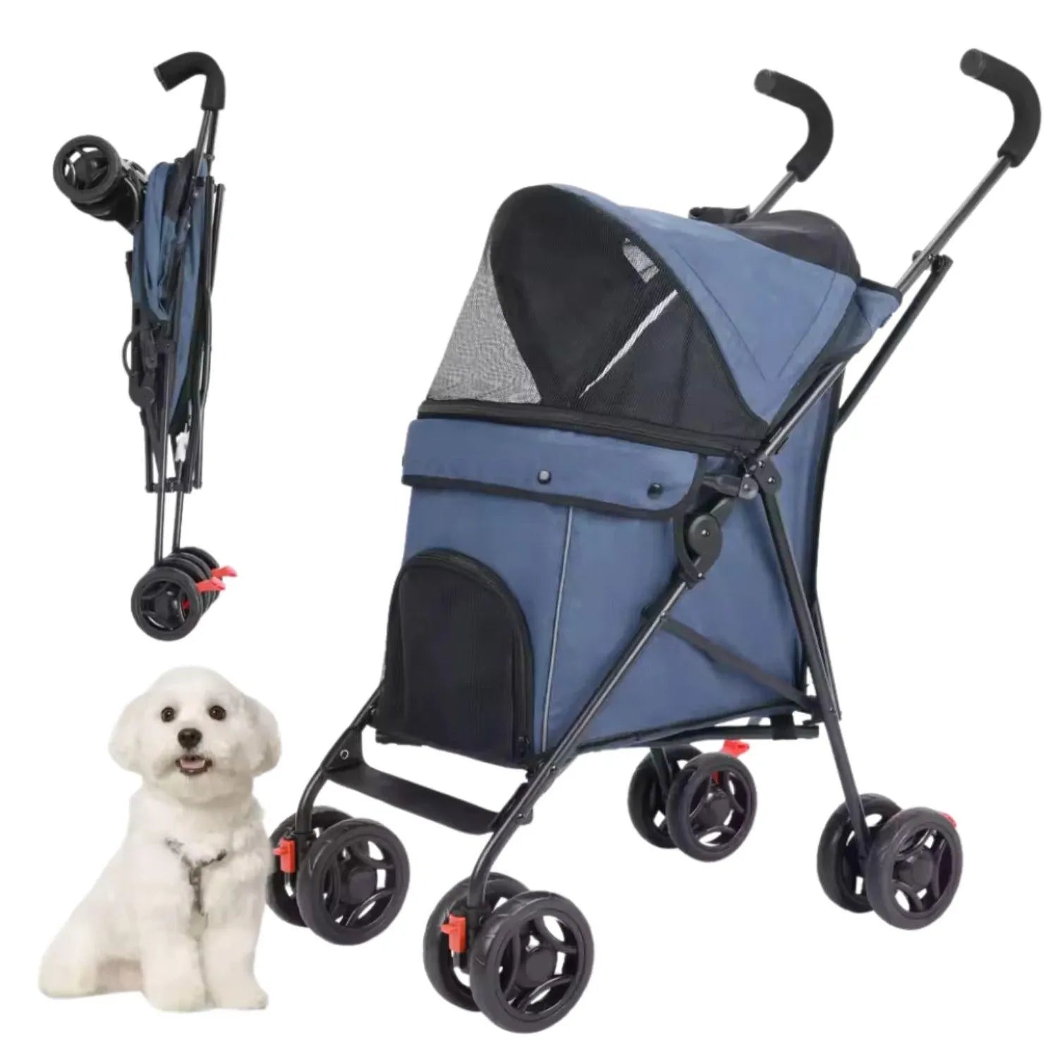 CozyMove Pet | Ruime opvouwbare kinderwagen voor comfortabele ritten