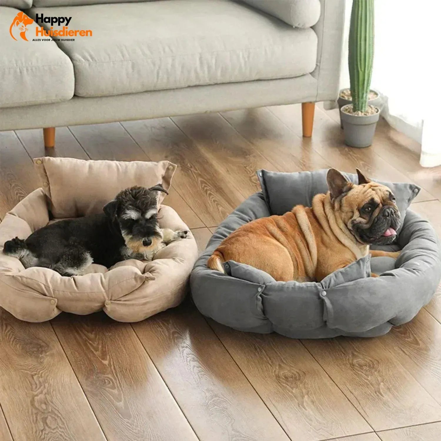 CozyNest Bed | Zacht katoenen hondenbed voor ultiem comfort & rust