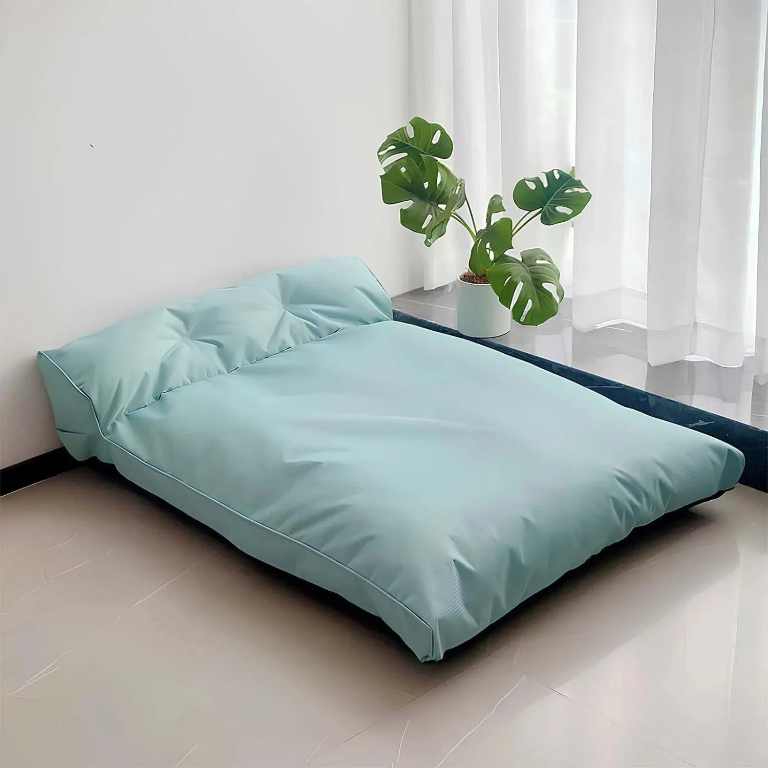 Deluxe Pet Den | Waterdicht en afneembaar groot hondenbed met hoge rugleuning