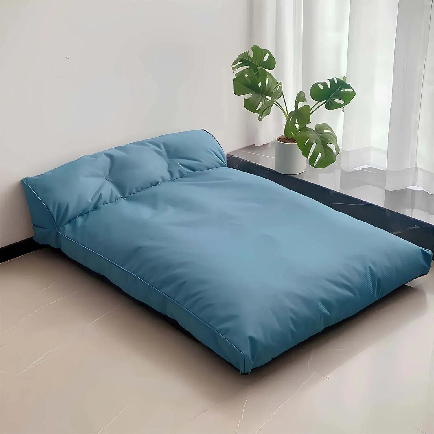 Deluxe Pet Den | Waterdicht en afneembaar groot hondenbed met hoge rugleuning
