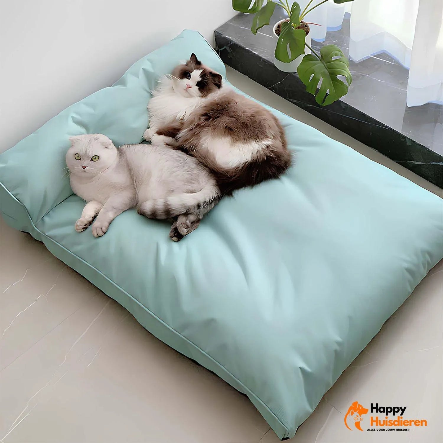 Deluxe Pet Den | Waterdicht en afneembaar groot hondenbed met hoge rugleuning