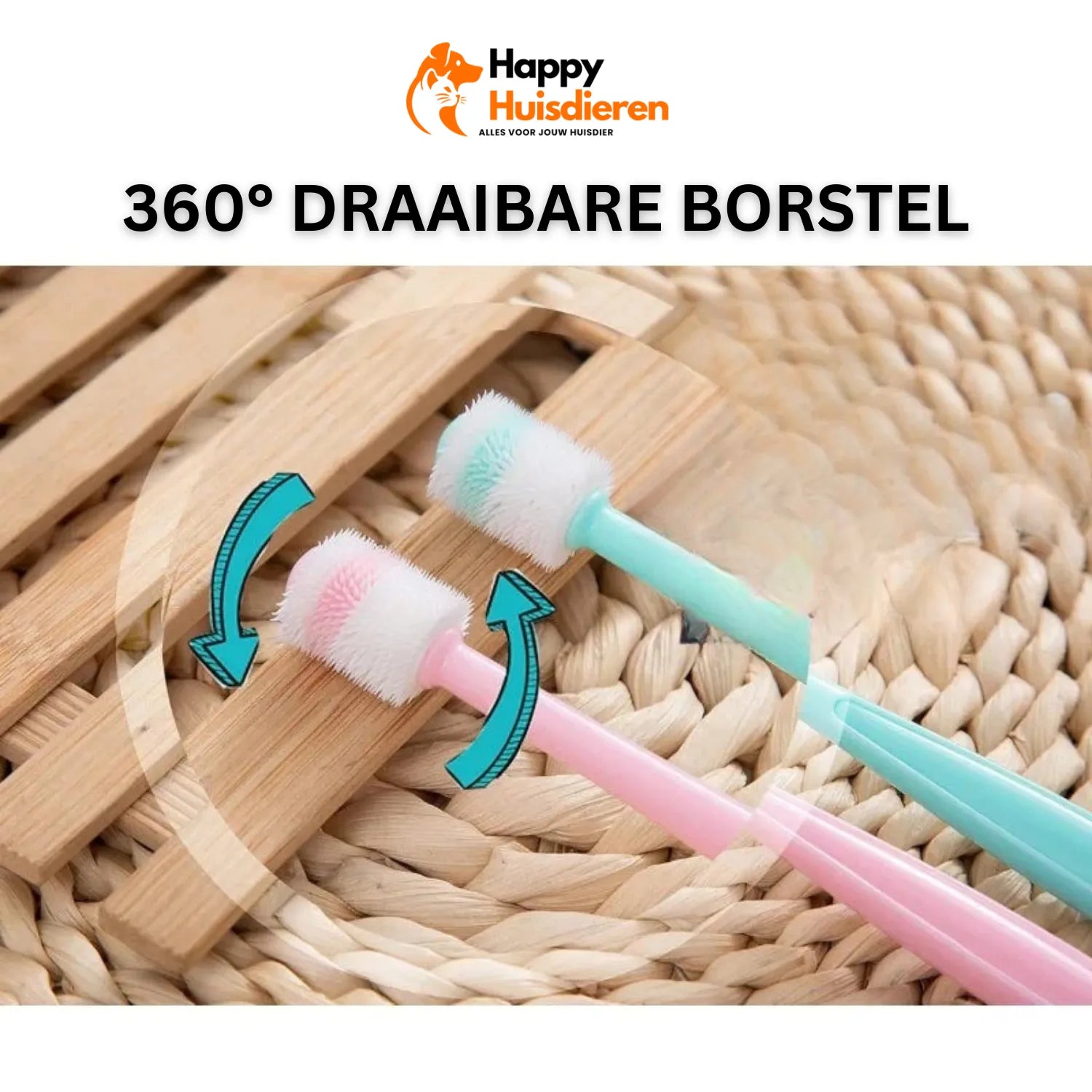 Dental Care Revolution Brush | Siliconen tandenborstel voor huisdieren voor een gezonde mondhygiëne