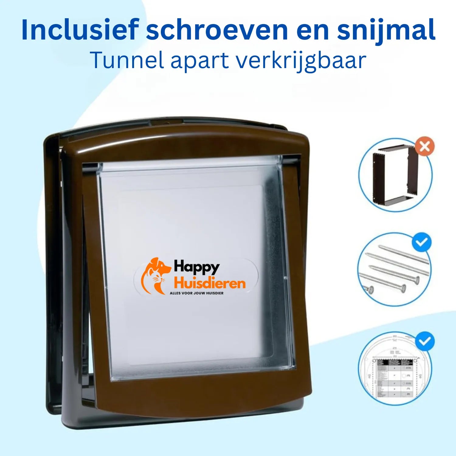 DierenDeur Duo | Verstelbare Huisdierdeur voor Katten & Kleine Honden