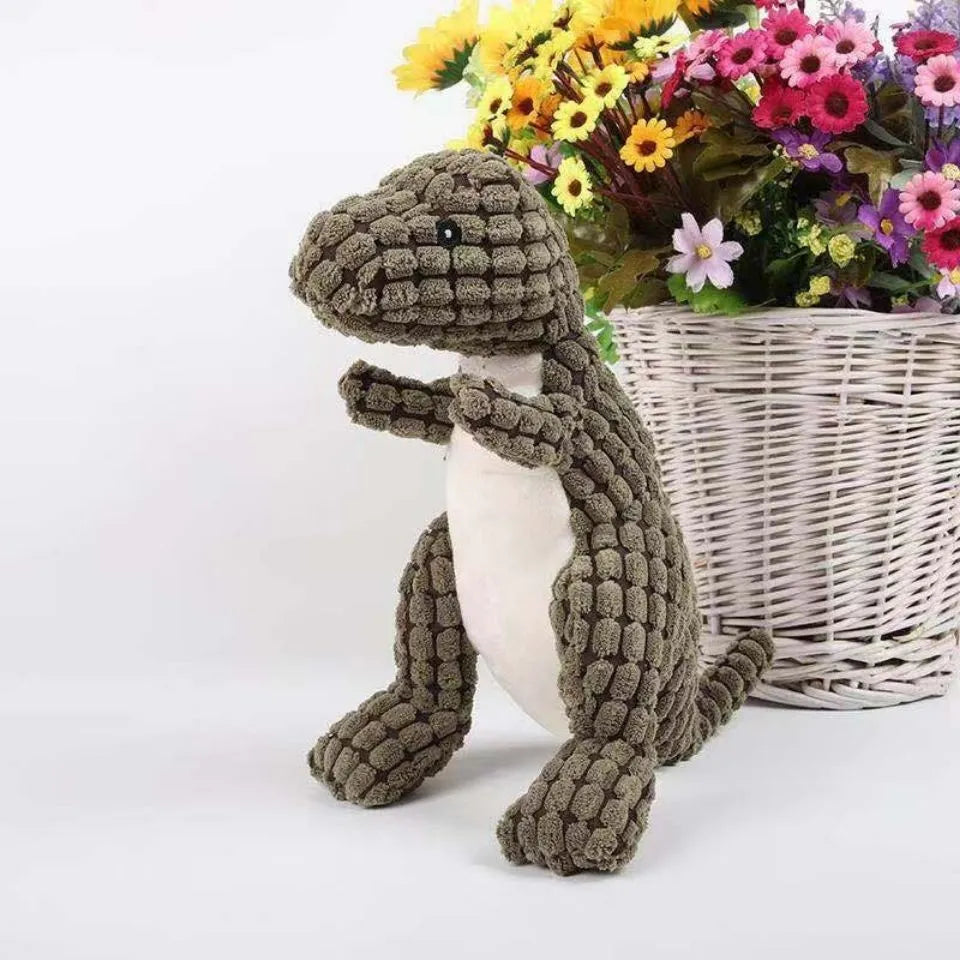 DinoDroom Knuffel | Pluche Speelgoed Dinosaurus voor Huisdieren – 1+1 Gratis