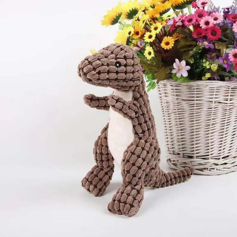 DinoDroom Knuffel | Pluche Speelgoed Dinosaurus voor Huisdieren – 1+1 Gratis