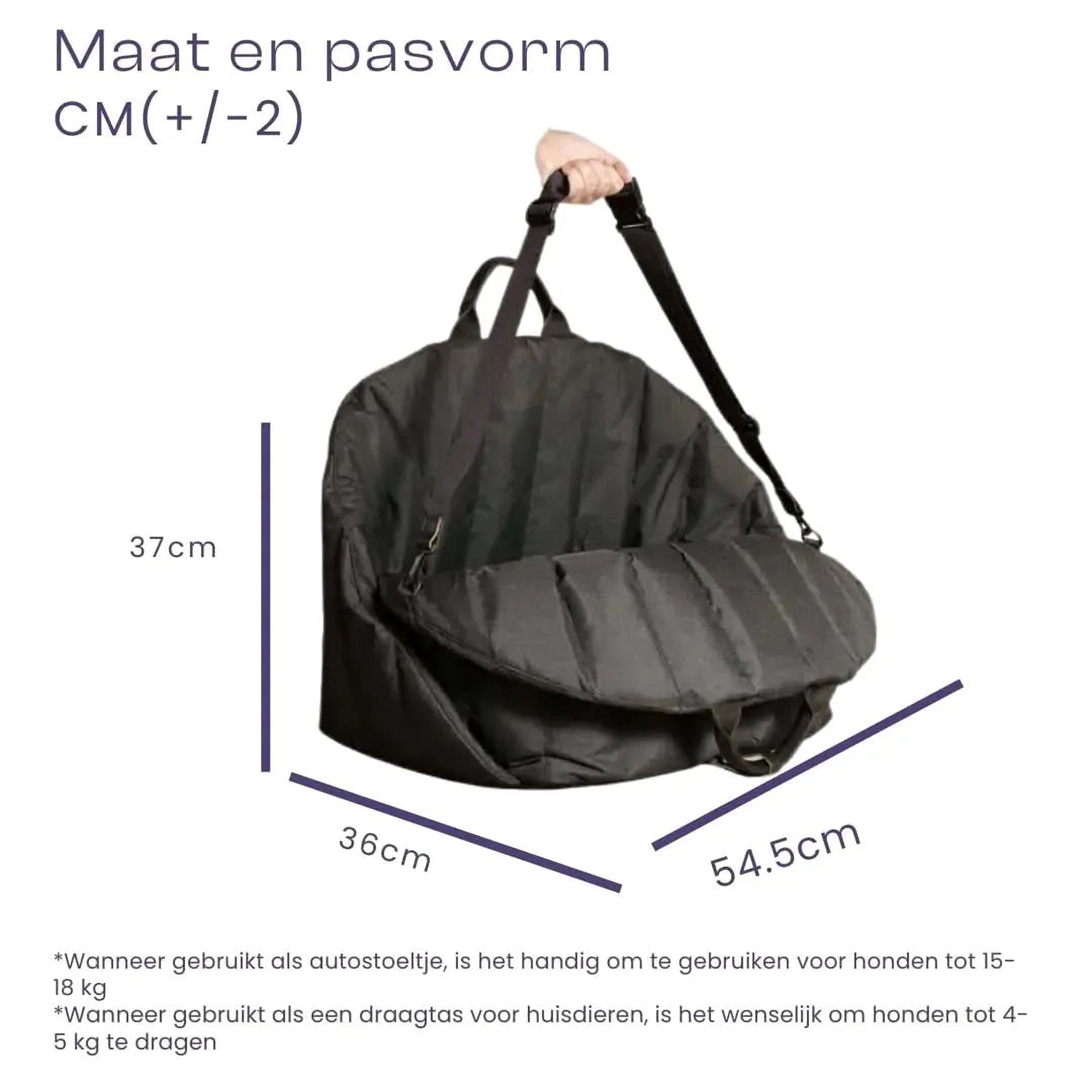 Draagbare Buddy Tas | Waterdichte Reistas voor Huisdieren