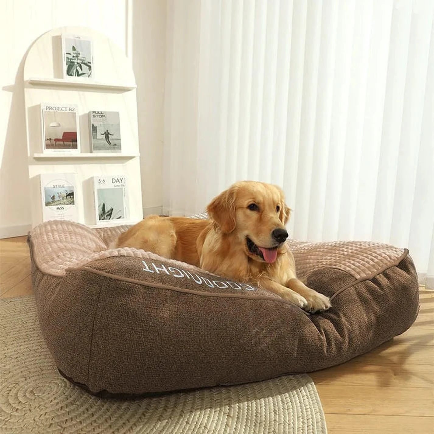 DreamRest | Orthopedisch hondenbed met hoofdsteun en wasbare hoes