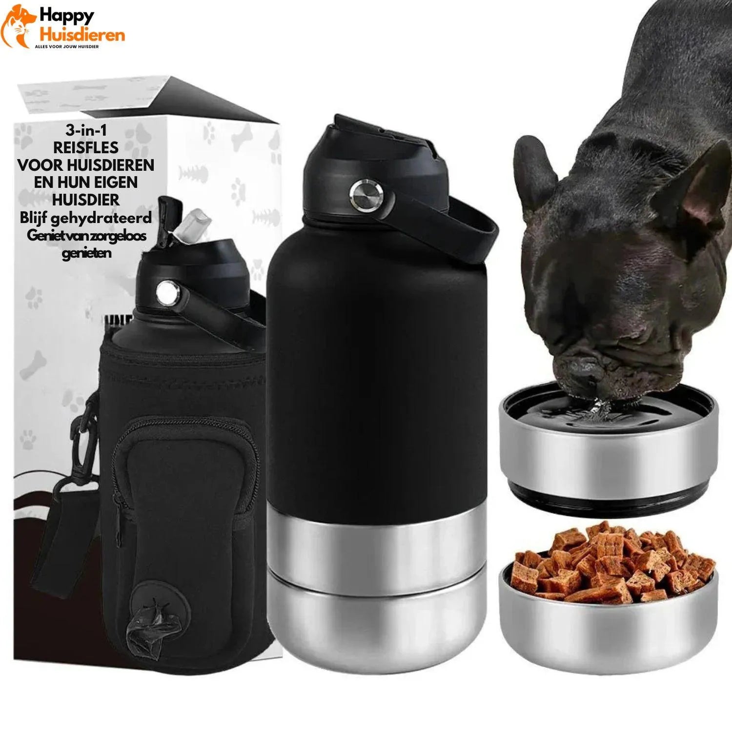 DrinkEase | Handige fles voor hydratatie onderweg voor hond en kat