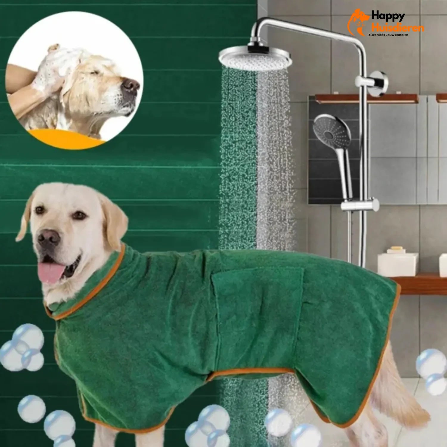 Drogen Dolly | Sneldrogende Comfortabele Hondenbadjas