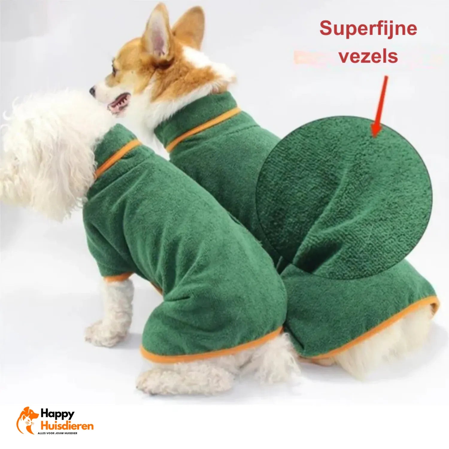 Drogen Dolly | Sneldrogende Comfortabele Hondenbadjas