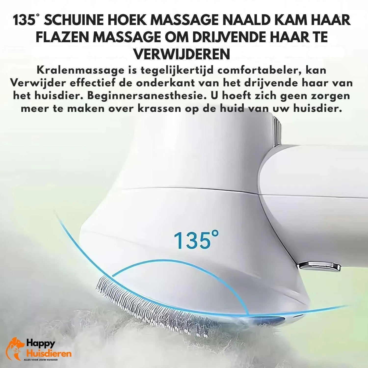 DryEase Brush | Droogborstel voor honden met stille werking & zachte vachtverzorging