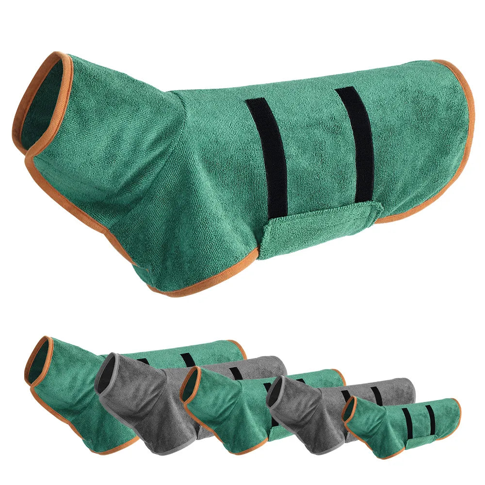 DryPup Robe | Sneldrogende hondenbadjas warm & verstelbaar