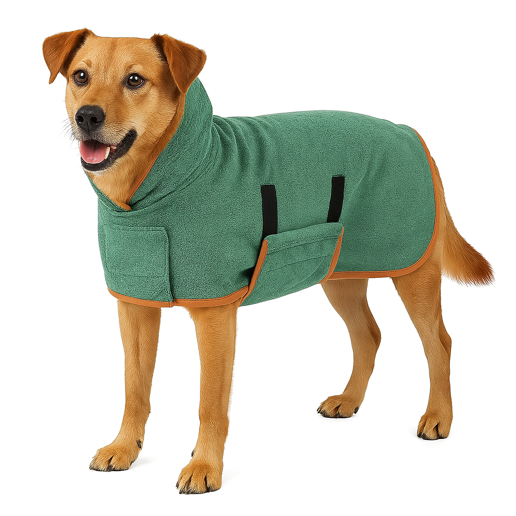 DryPup Robe | Sneldrogende hondenbadjas warm & verstelbaar