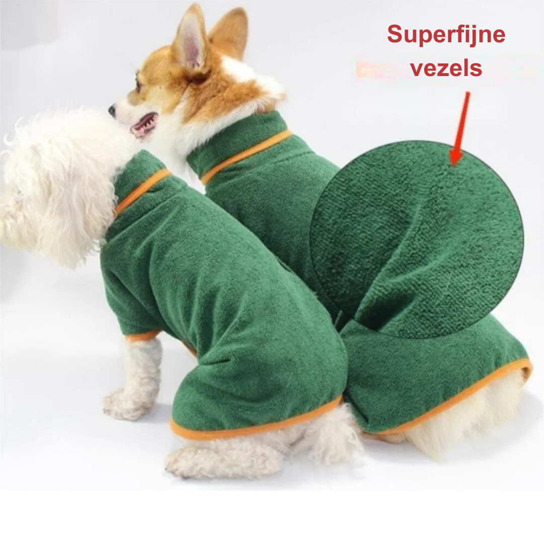 DryPup Robe | Sneldrogende hondenbadjas warm & verstelbaar