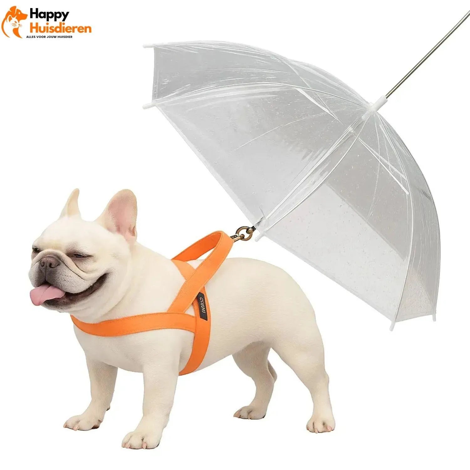 DryWalk | Paraplu voor honden met riem voor wandelingen in de regen