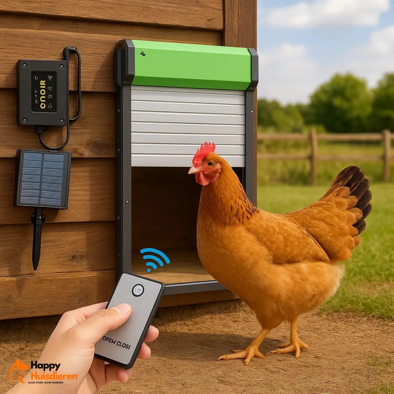 AutoHen Door | Slimme automatische kippenhokdeur met sensoren