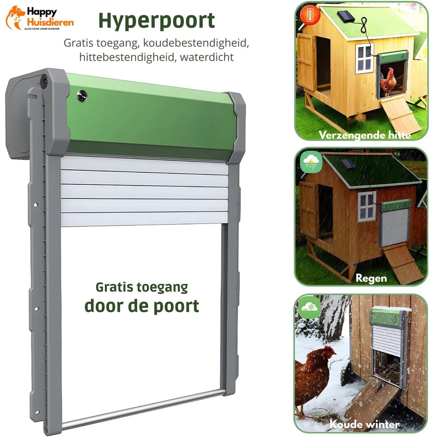 AutoHen Door | Slimme automatische kippenhokdeur met sensoren