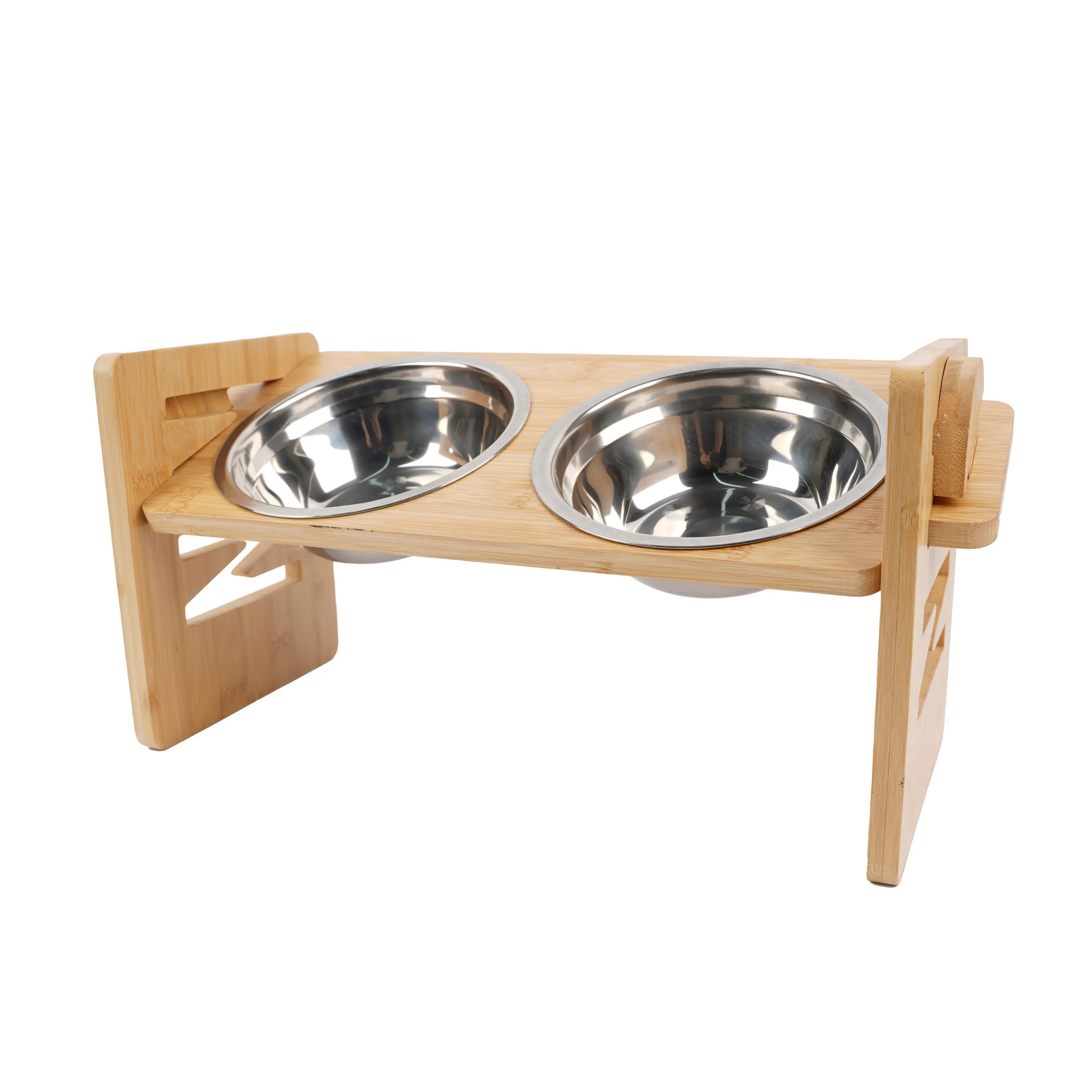 ElevateFeed Stand | Verstelbare Ergonomische voerbak hond & kat, RVS