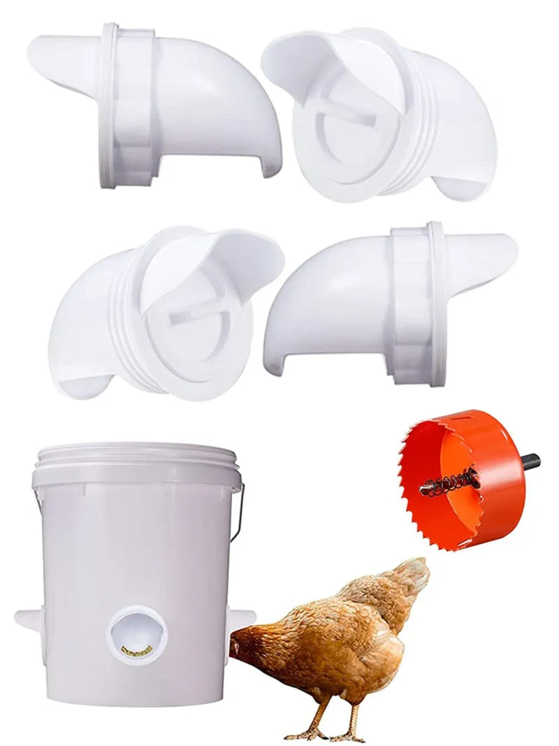FeedFlow | Automatisch Kippenvoerstation Zonder Stroom – Hygiënisch & Tijdbesparend