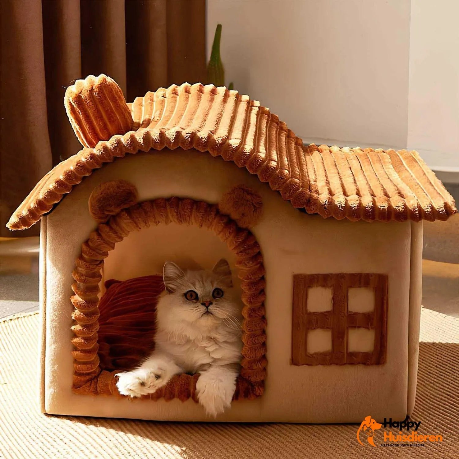 FelineCave | Knusse kattenmand met beschutte