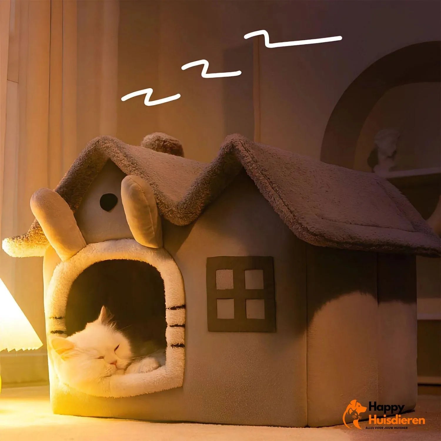 FelineCave | Knusse kattenmand met beschutte