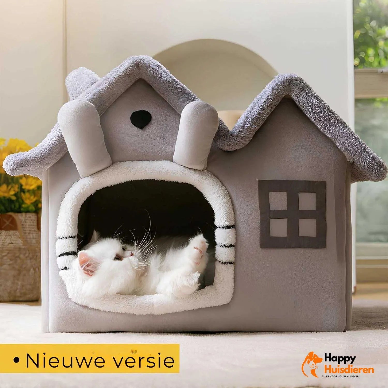 FelineCave | Knusse kattenmand met beschutte