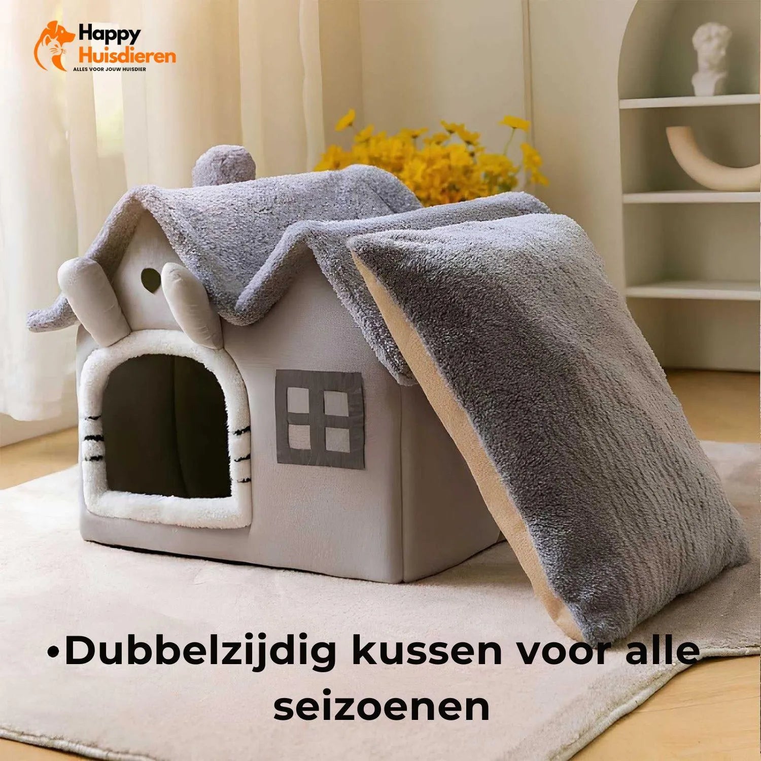 FelineCave | Knusse kattenmand met beschutte