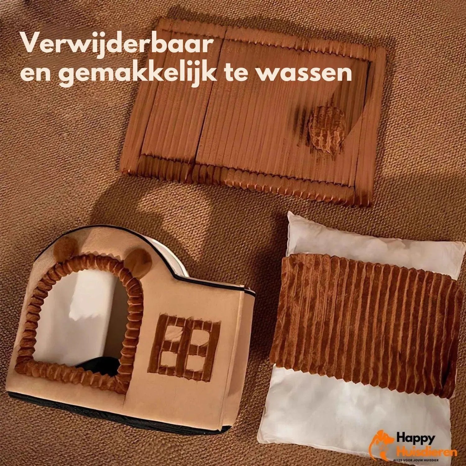 FelineCave | Knusse kattenmand met beschutte ingang