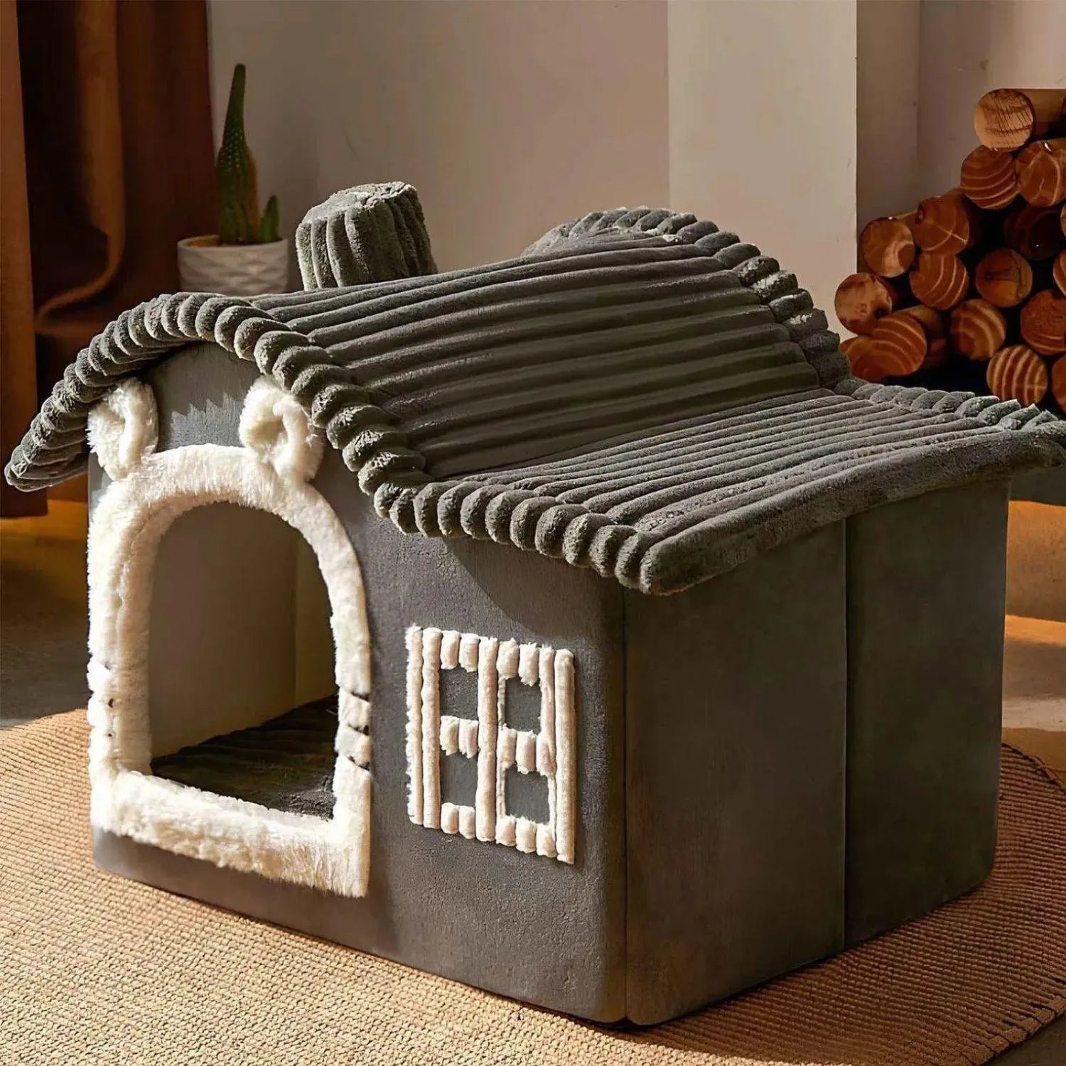 FelineCave | Knusse kattenmand met beschutte ingang