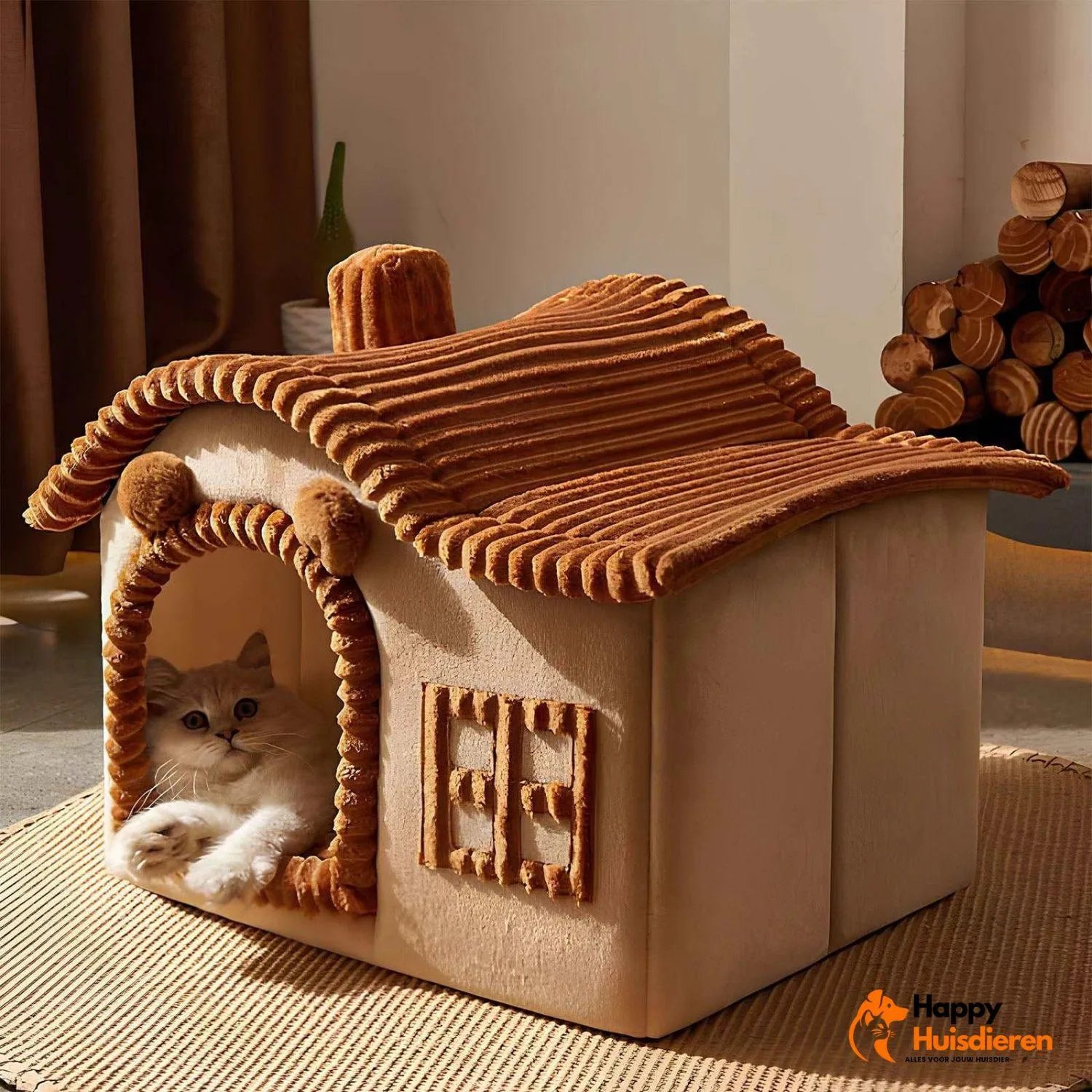 FelineCave | Knusse kattenmand met beschutte