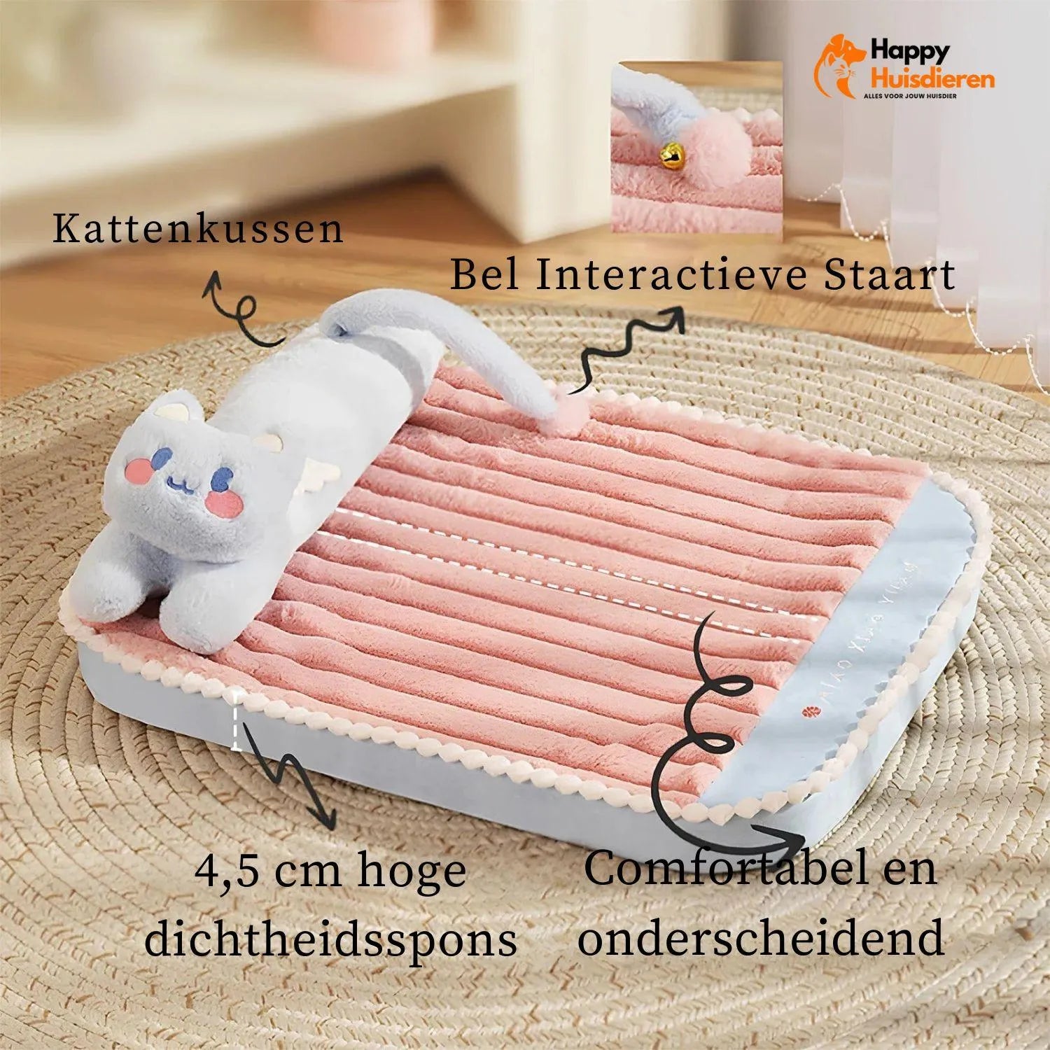 FelineCuddle | Knus Kattenbed met Interactief Ontwerp