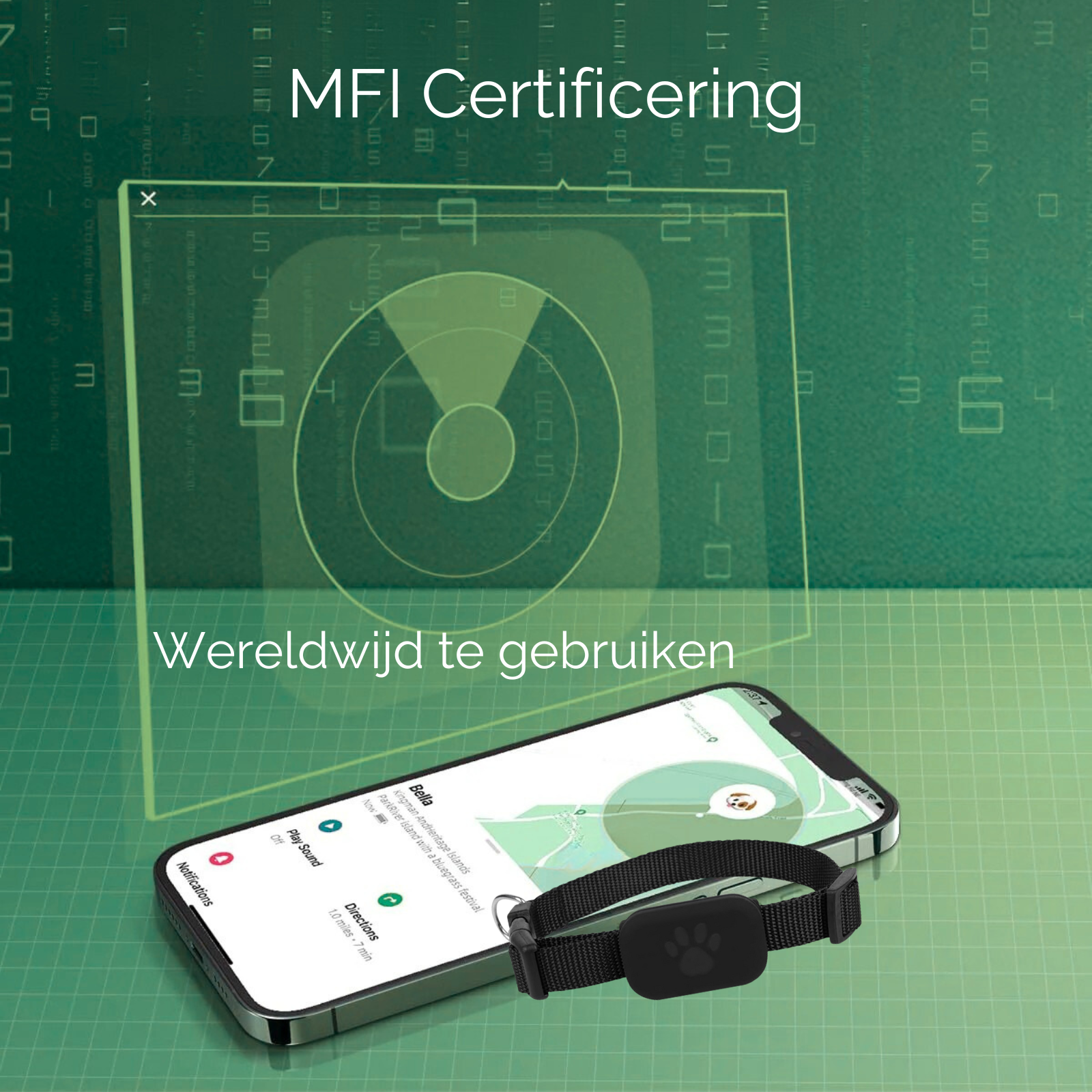 FindMy PetTag | GPS tracker iOS huisdier realtime & compact