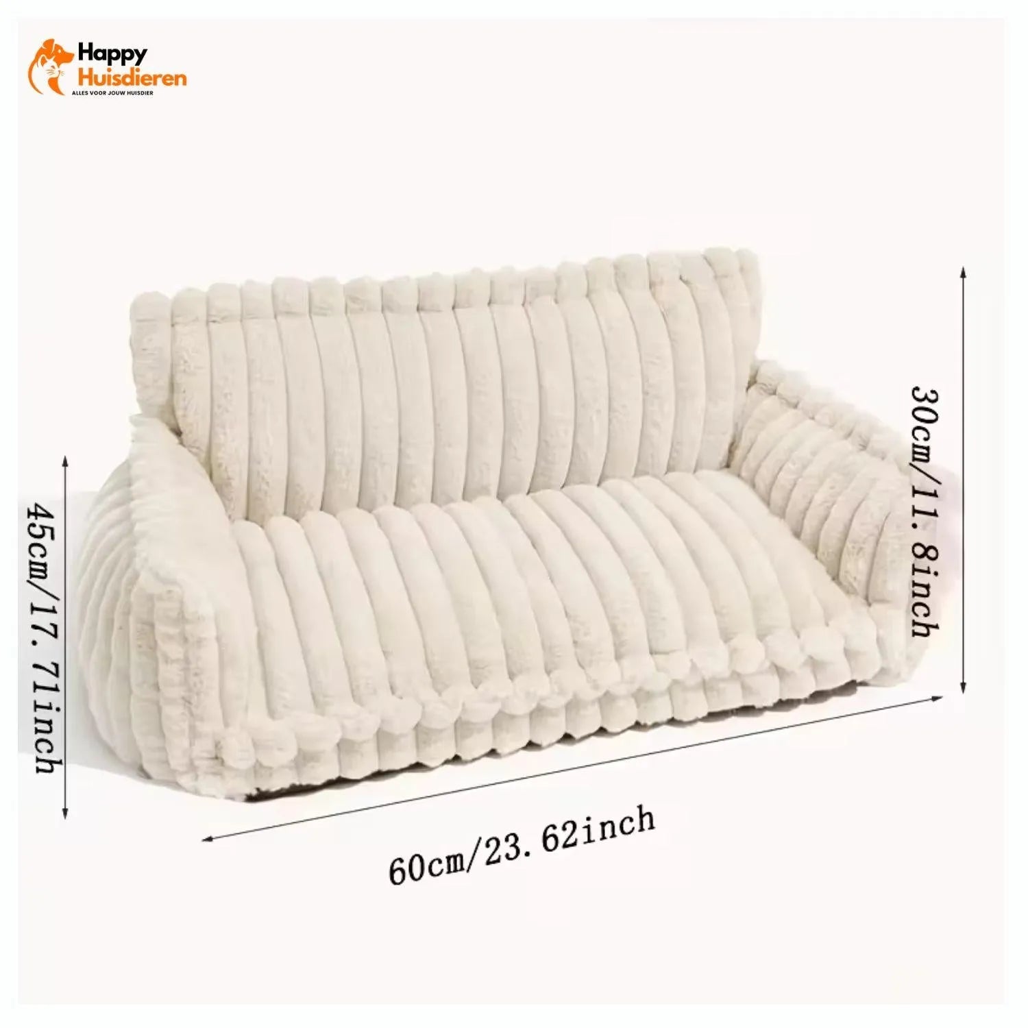 Fluffy Droomnest | Grote Wasbare Orthopedische Hondenkussenbank voor Comfort