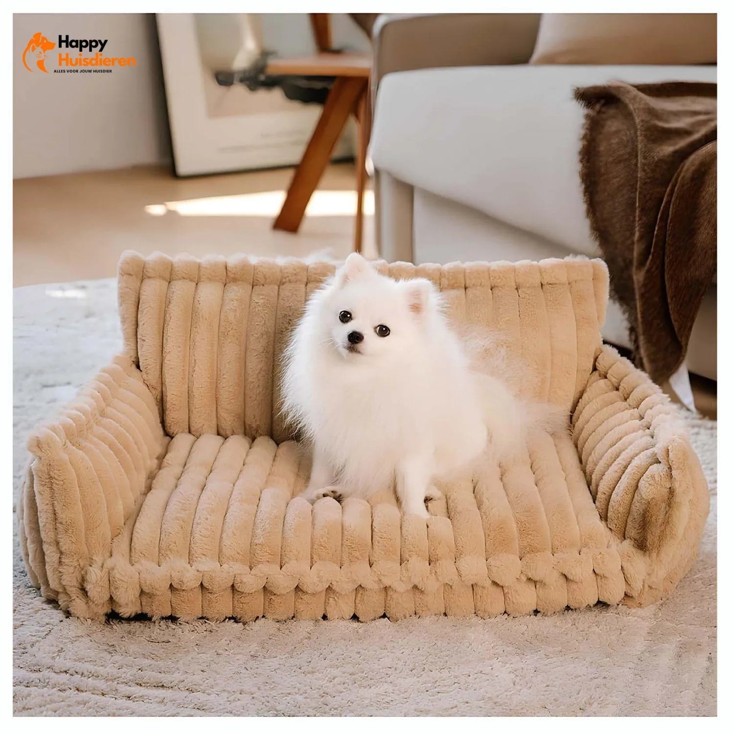 Fluffy Droomnest | Grote Wasbare Orthopedische Hondenkussenbank voor Comfort