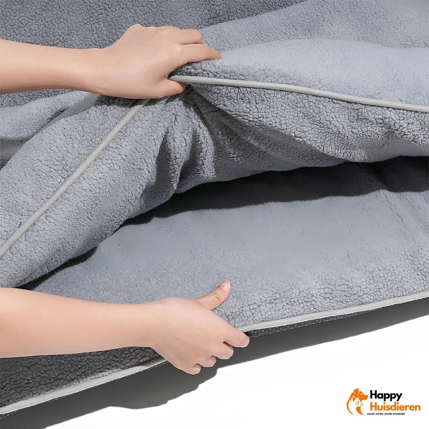Fluffy Paws Huisdierenbed | Dubbel laags lamswollen hondenbank