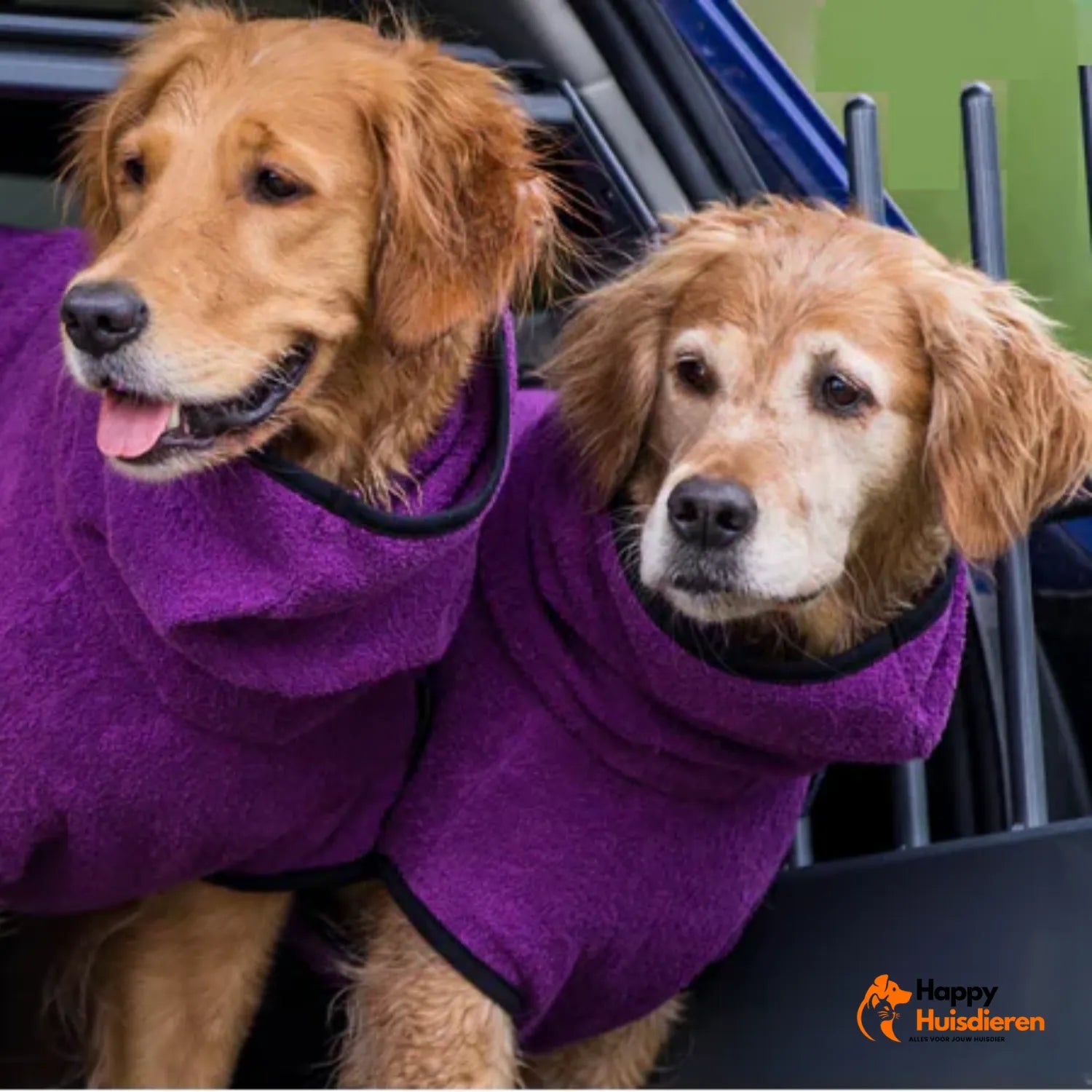 FluffyPaws Droogjas | Sneldrogende Badjas voor Huisdieren