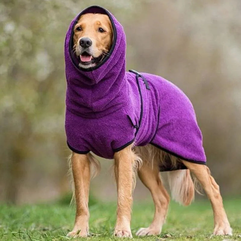 FluffyPaws Droogjas | Sneldrogende Badjas voor Huisdieren