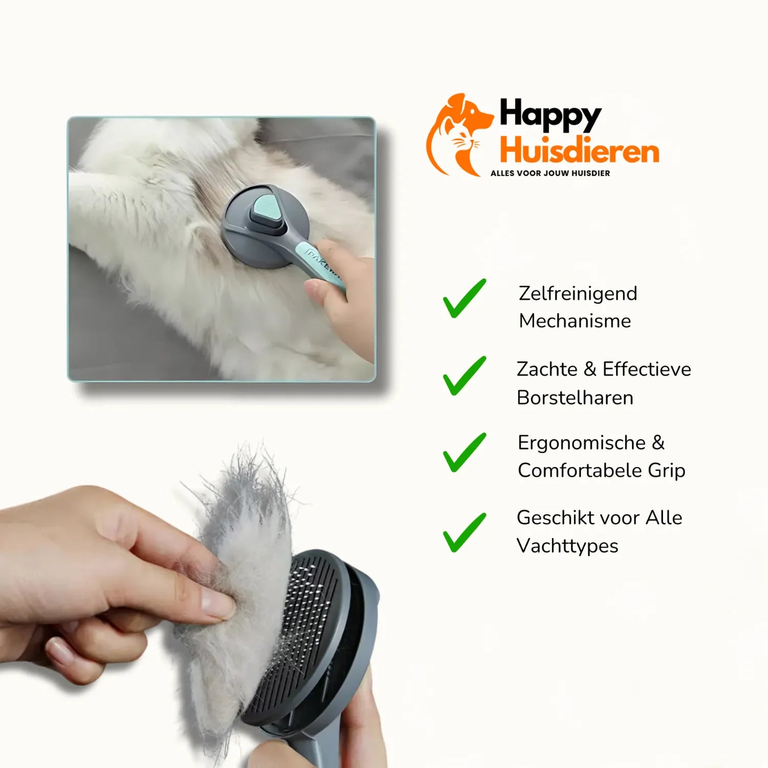 FluffyVerwenner | Efficiënte Haarverwijderingsborstel voor Katten
