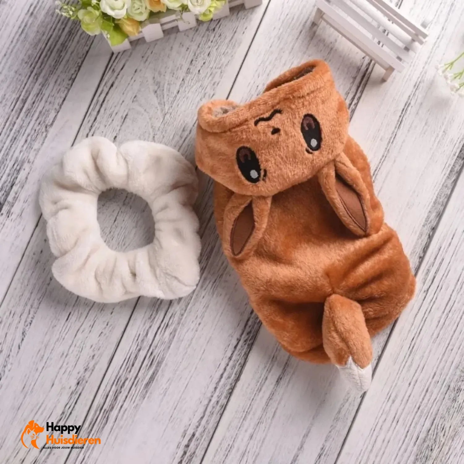 FluffyVriend Kostuum | Schattig Pluchen Huisdierkostuum met Klittenband