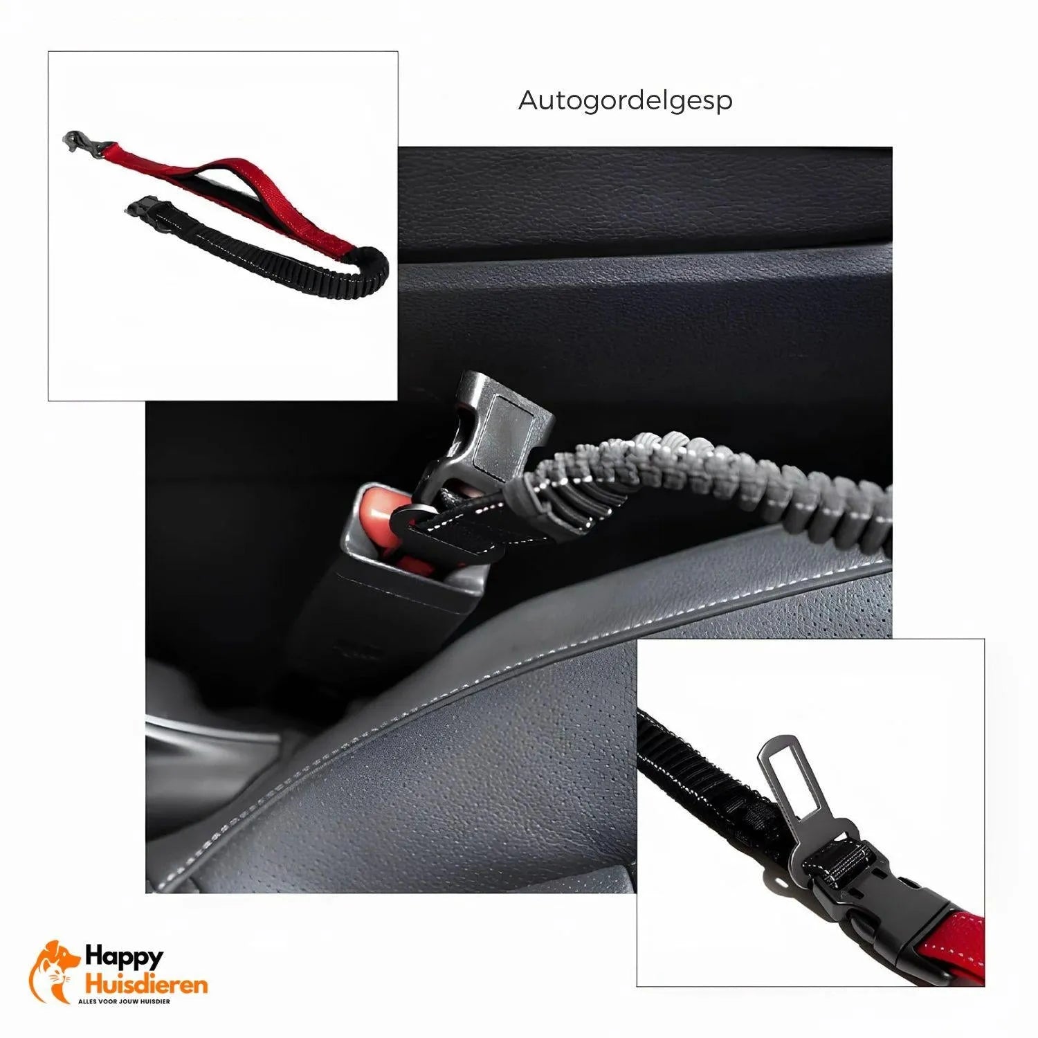 FreedomWalk Lead | Multifunctionele Handsfree Riem met Autogordelbevestiging