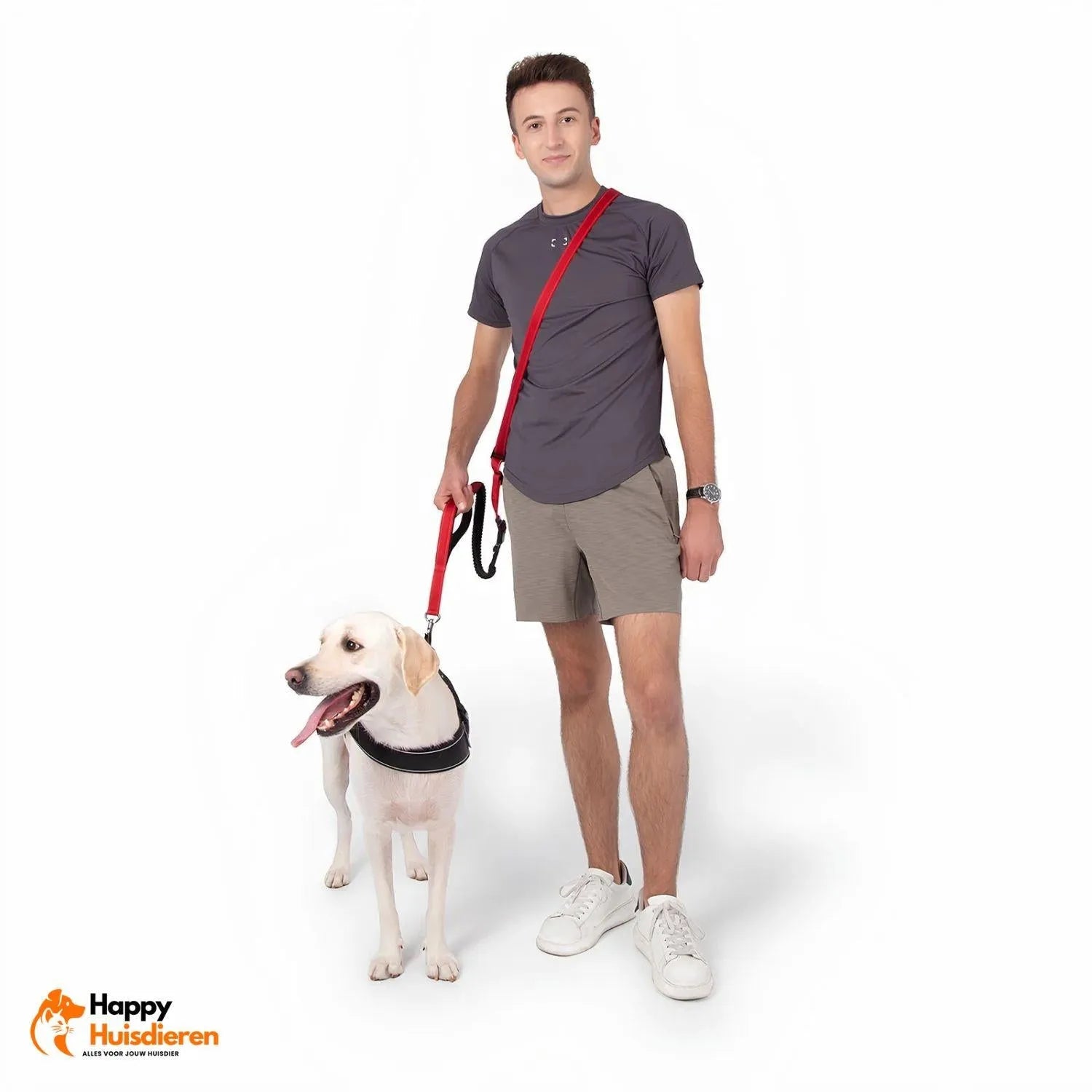 FreedomWalk Lead | Multifunctionele Handsfree Riem met Autogordelbevestiging
