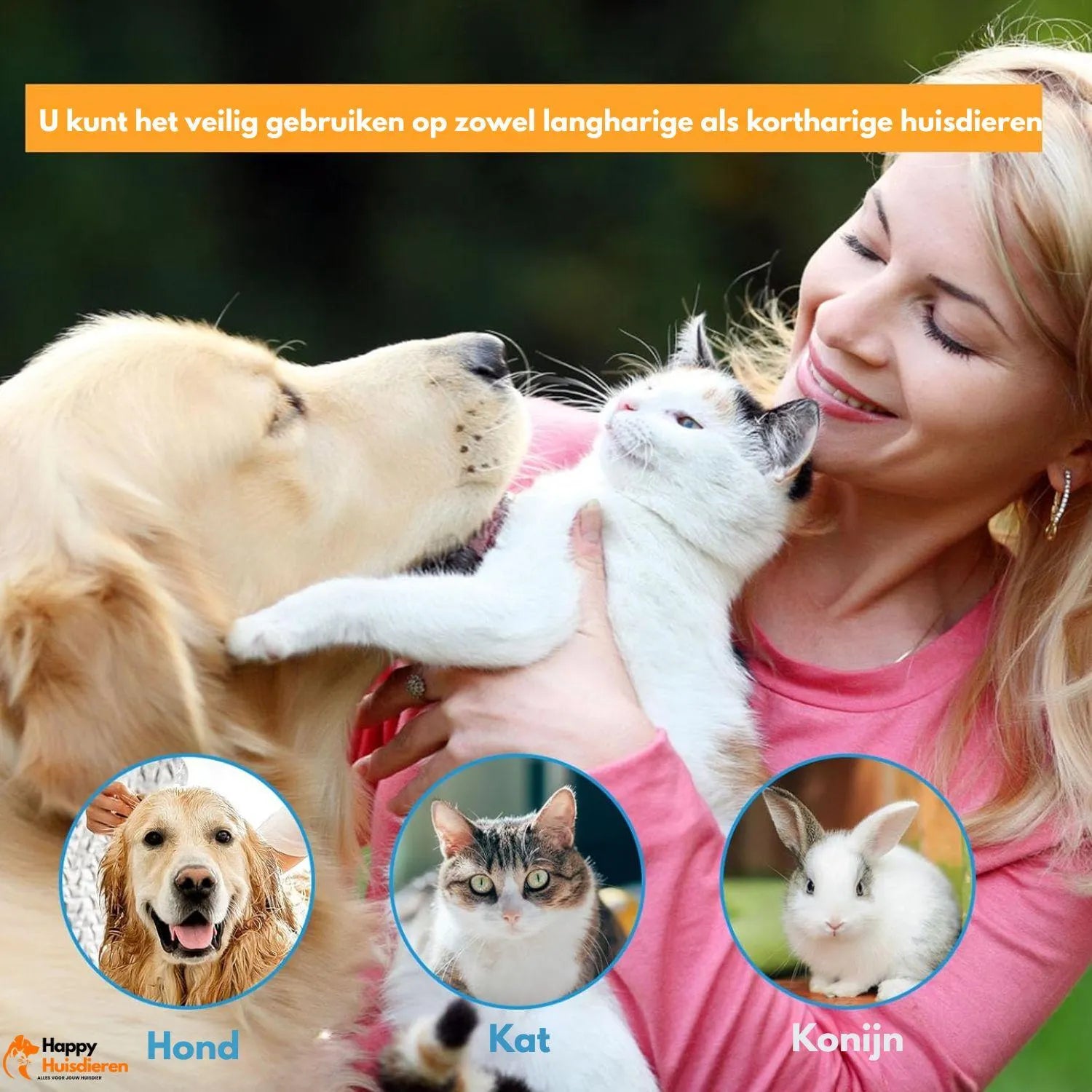 FurEase | Anti-klit borstel voor honden en katten – zacht & effectief