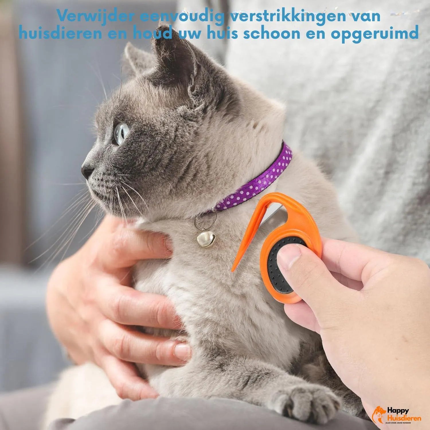 FurEase | Anti-klit borstel voor honden en katten – zacht & effectief