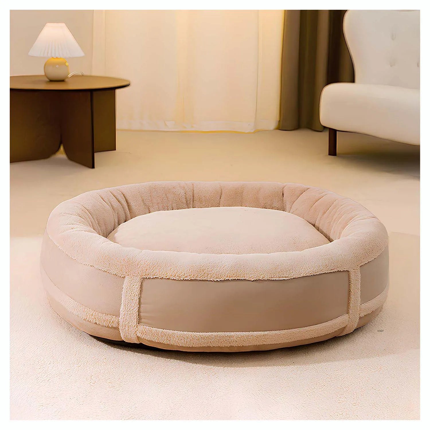 FurEase Nest | Ademend Pet Ligbed voor Alle Seizoenen