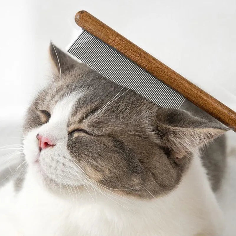 FurEase | Vachtverzorgingskam voor katten – verwijdert losse haren en voorkomt haarballen