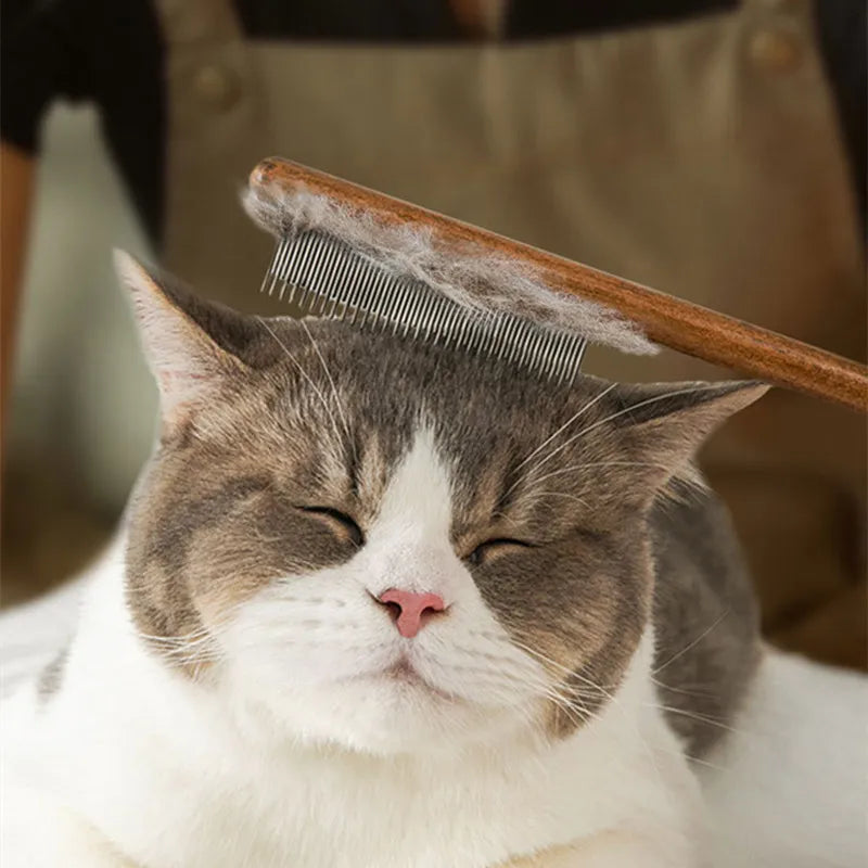 FurEase | Vachtverzorgingskam voor katten – verwijdert losse haren en voorkomt haarballen